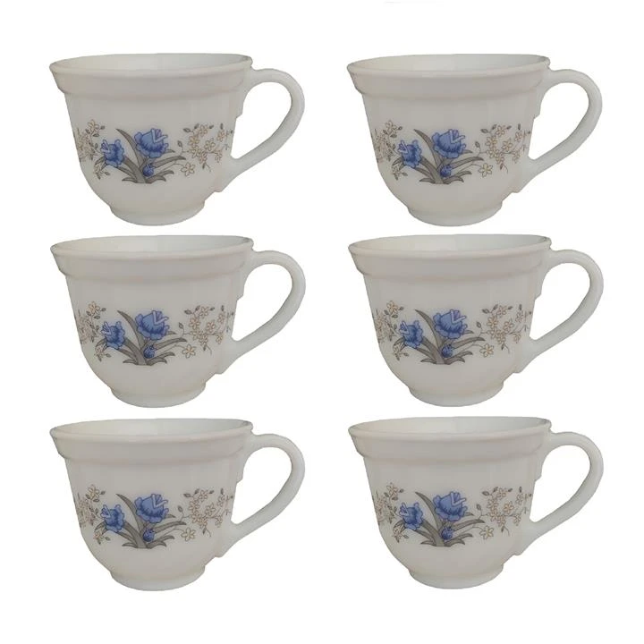 فنجان پارس اپال مدل رمانتیک بسته 6 عددی