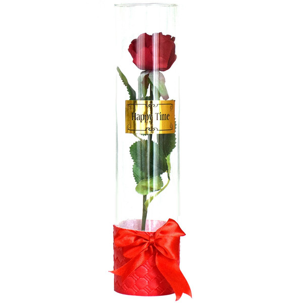 گلدان به همراه گل مصنوعی ویولا مدل Happy Time 01