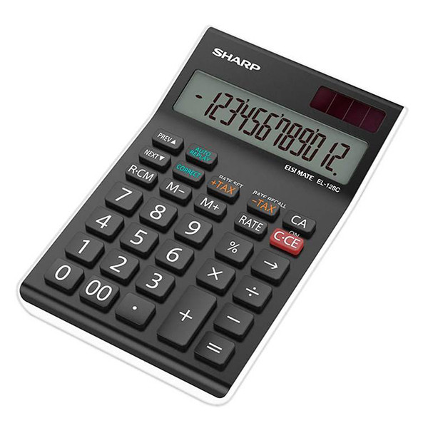 ماشین حساب شارپ مدل EL-128C-WH