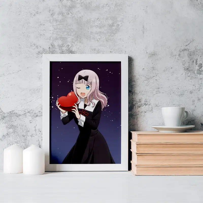 تابلو خندالو مدل چیکا فوجیوارا انیمه کاگویا ساما کد 15977