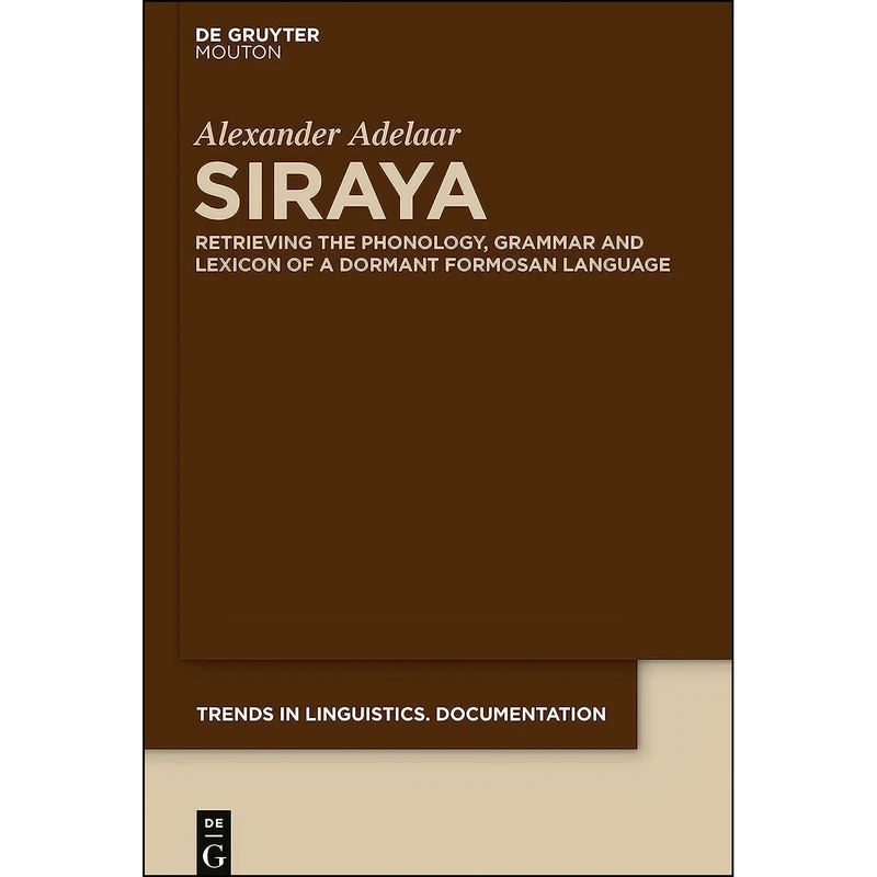کتاب SIRAYA TILDOC 30 SIRAYA TILDOC 30 اثر K. Alexander Adelaar انتشارات de Gruyter Mouton