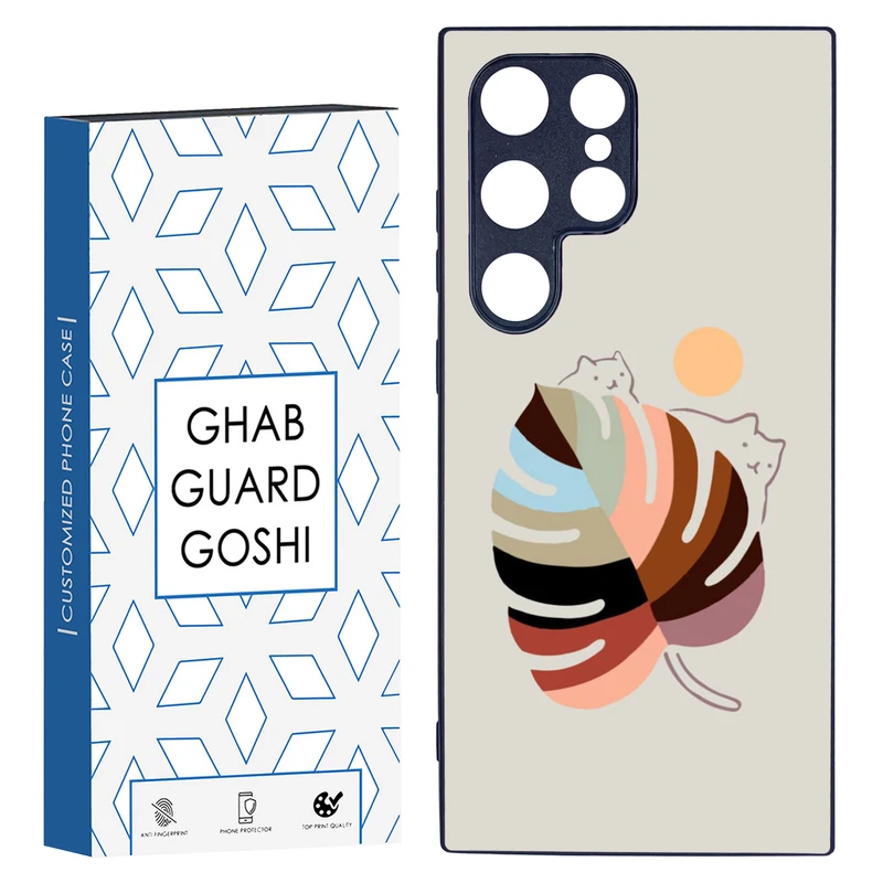 کاور قاب گارد گوشی طرح گربه کد TPU-014 مناسب برای گوشی موبایل سامسونگ Galaxy S24 ULTRA