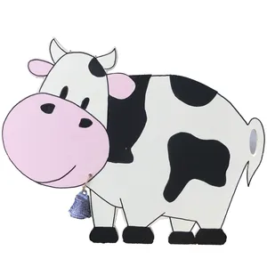 جعبه هدیه چوبی طرح گاو