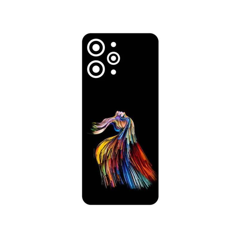 برچسب پوششی ماهوت مدل Rainbow Hair Digital Art مناسب برای گوشی موبایل شیائومی Redmi 12