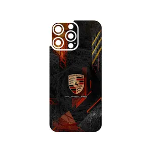 MAHOOT Porsche_Logo Cover Sticker for Apple iPhone 16 Pro Max