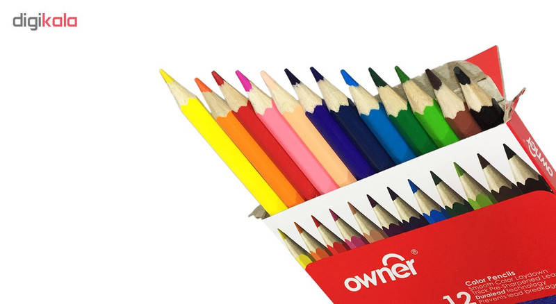 مداد رنگی 12 رنگ اونر مدل 141612 Clown