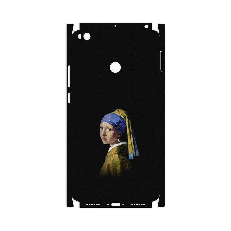 برچسب پوششی ماهوت مدل Girl with a Pearl Earring of Vermeer-FullSkin مناسب برای گوشی موبایل شیائومی Mi Max 2
