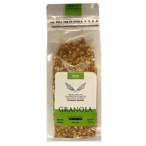 گرانولا جودوسر و عسل دانه چیا و کنجد میلز -300 گرم