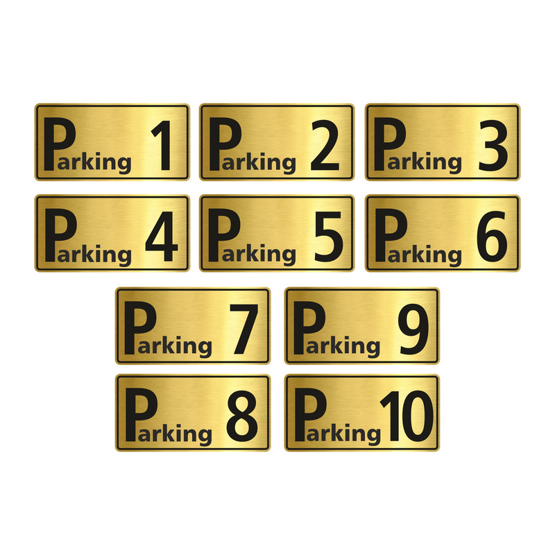 تابلو راهنما طرح پارکینگ مدل GNG610 مجموعه 10 عددی