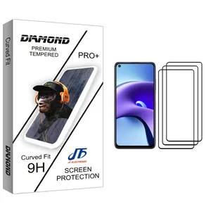 JF Diamond glass Screen Protector For Xiaomi Redmi Note 9T Pack Of 3