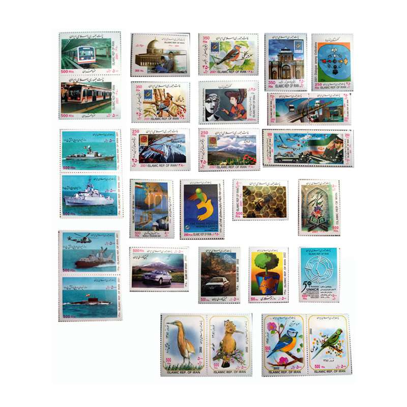 تمبر یادگاری مدل سال 1380 کد N11 مجموعه 30 عددی