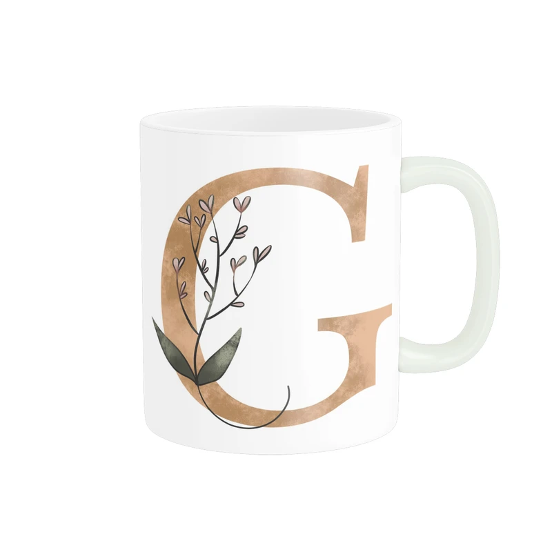 ماگ پاد آفرین طرح حرف G  کد 5696