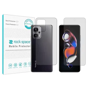 Rockspace transparent screen protector HyGEL model suitable for Xiaomi Redmi Note 12T Pro mobile phone with back protector