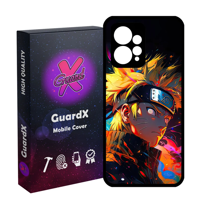 کاور گارد ایکس طرح ناروتو انیمه مدل Glass10689 مناسب برای گوشی موبایل شیائومی Redmi Note 12 4G