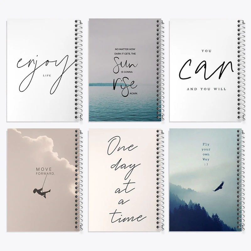 دفتر نقاشی 50 برگ خندالو طرح انگیزشی کد 832 مجموعه 6 عددی