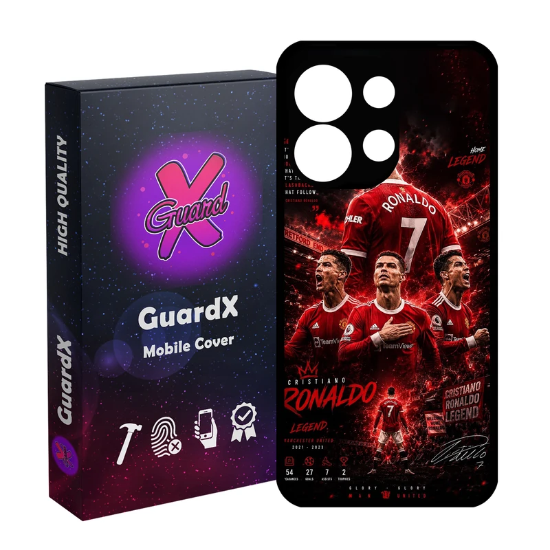 کاور گارد ایکس طرح Ronaldo مدل 11091 مناسب برای گوشی موبایل شیائومی Redmi Note 13 4G