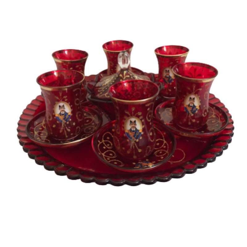 سرویس چای خوری 15 پارچه طرح شاه عباسی کد صفوی سرویس چای خوری 15 پارچه طرح شاه عباسی کد صفوی