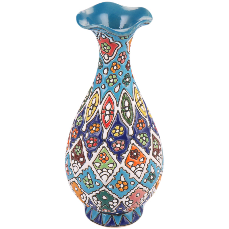 گلدان میناکاری سفالی مدل Ap-100882