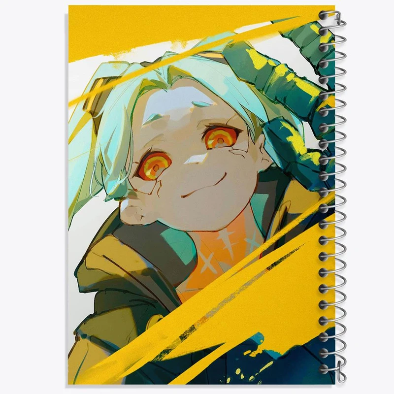 دفتر مشق 50 برگ خندالو مدل ربکا انیمه سایبر پانک Cyberpunk کد 22449