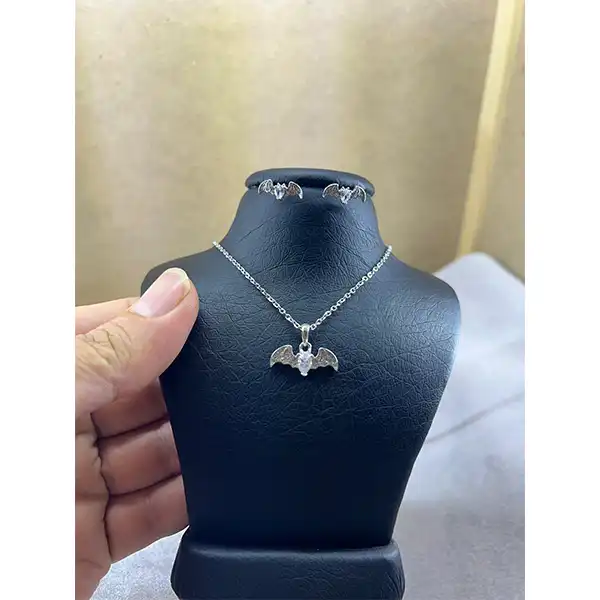 نیم ست نقره زنانه مدل بتمن کد 8879856