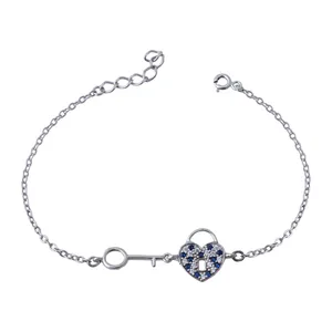 دستبند نقره زنانه بازرگانی میلادی کد  DP_279