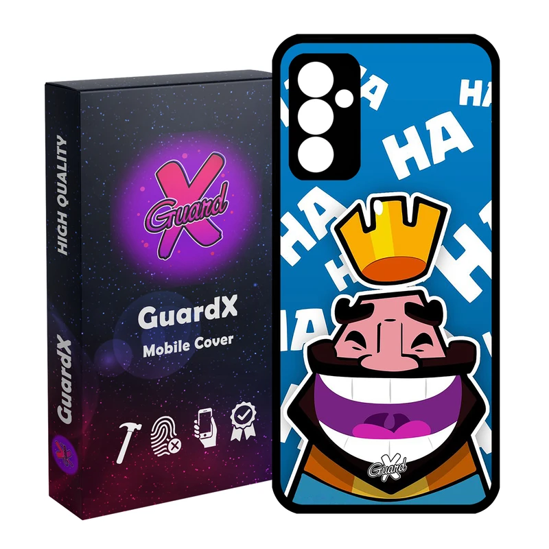 کاور گارد ایکس طرح Clash Royale مدل Glass10036 مناسب برای گوشی موبایل سامسونگ Galaxy A34 / A34 5G