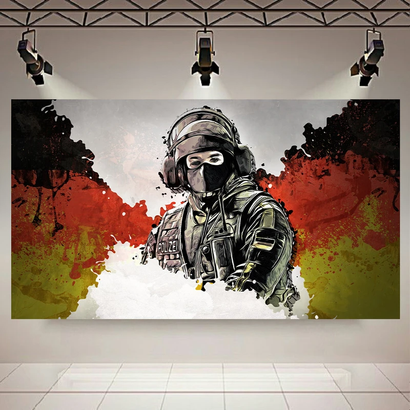 تابلو بوم طرح Game مدل Rainbow six siege( Bandit ) کد AR3850