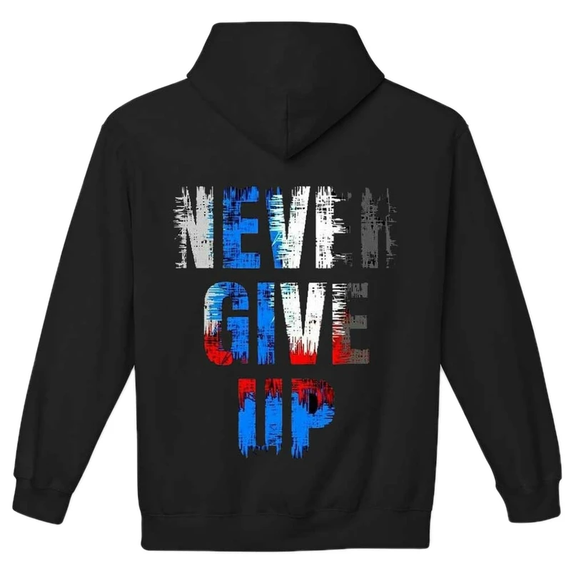 هودی مردانه مدل هیچوقت تسلیم نشو کد 5