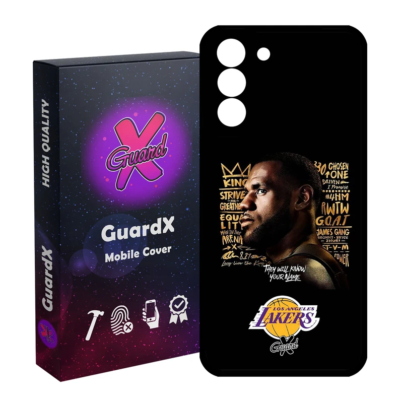 کاور گارد ایکس طرح Lebron James مدل Glass10120 مناسب برای گوشی موبایل سامسونگ Galaxy S21 FE