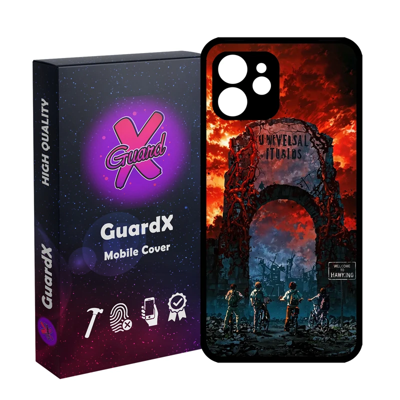 کاور گارد ایکس طرح Stranger Things مدل 10885 مناسب برای گوشی موبایل اپل iPhone 12