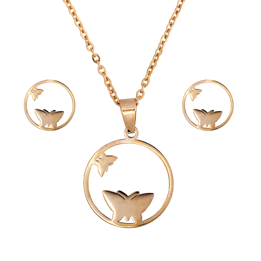 نیم ست زنانه مدل  پروانه 