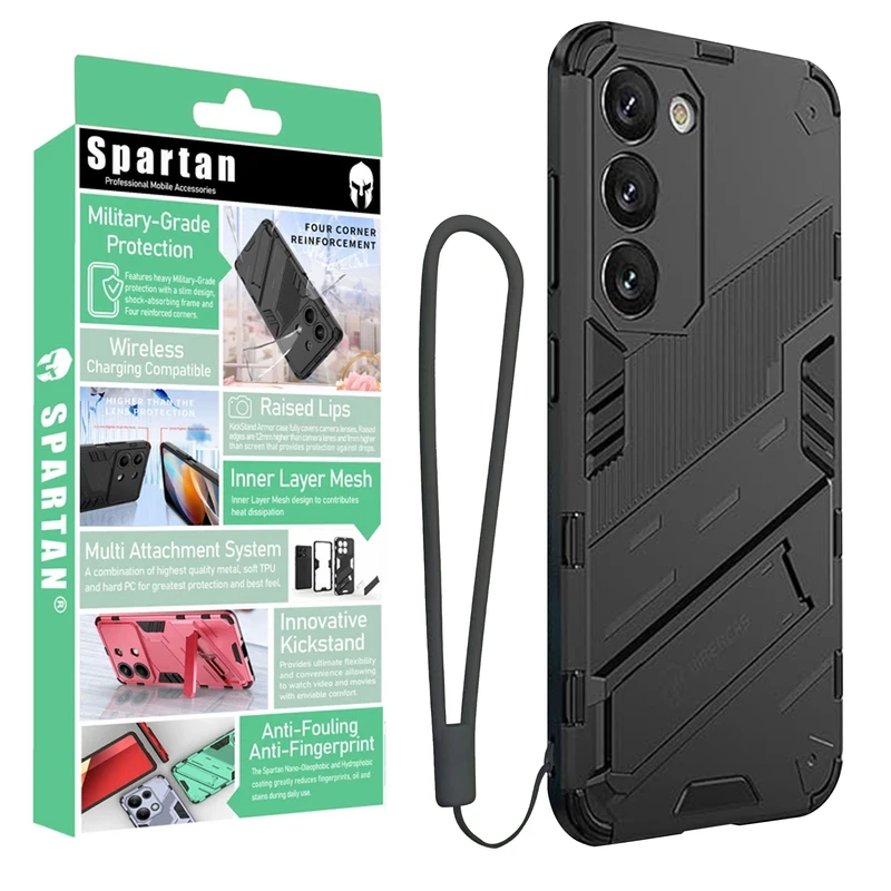 کاور اسپارتان مدل Bibercas Strap مناسب برای گوشی موبایل سامسونگ Galaxy A05s به همراه بند