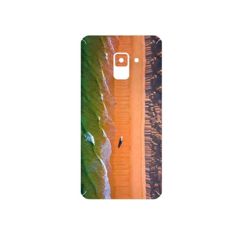 برچسب پوششی ماهوت مدل Beach and Green Sea مناسب برای گوشی موبایل سامسونگ Galaxy A8 2018