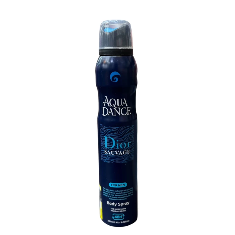 اسپری مردانه آکوا دنس مدل Sauvage Dior با رایحه خنک حجم ۲۰۰ میلی‌لیتر