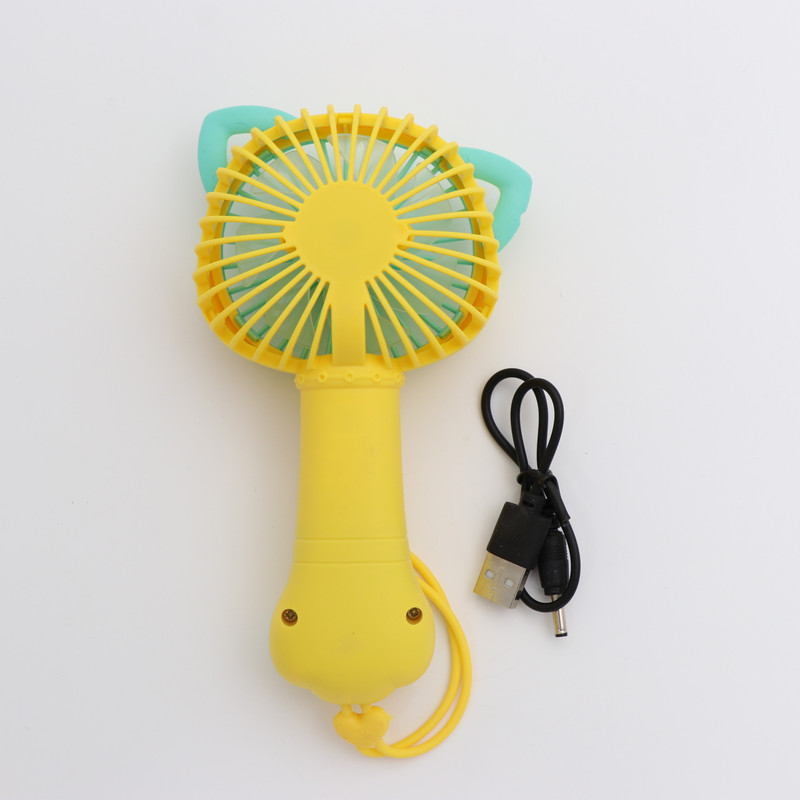 پنکه شارژی مدل گوش گربه گل دار کد 31096