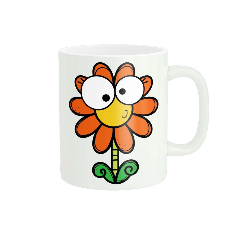 ماگ پاد آفرین طرح نقاشی گل کد 2871