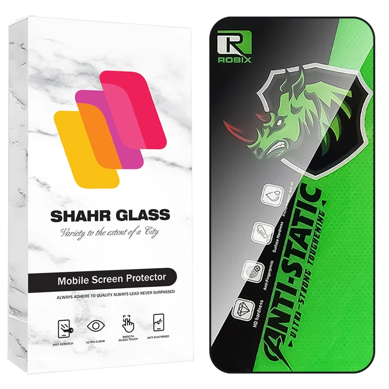 محافظ صفحه نمایش شهر گلس مدل ROBIXS مناسب برای گوشی موبایل اپل iPhone 17  