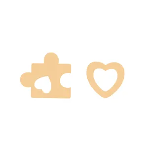 گوشواره طلا 18 عیار زنانه باراد زر مدل پازل BZ32