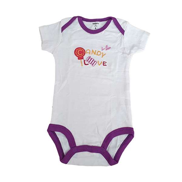 بادی آستین کوتاه نوزادی کارترز مدل 90