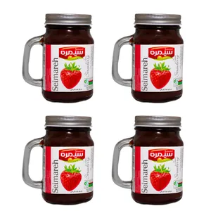 مربا توت فرنگی سیمره - 580 گرم بسته 4 عددی
