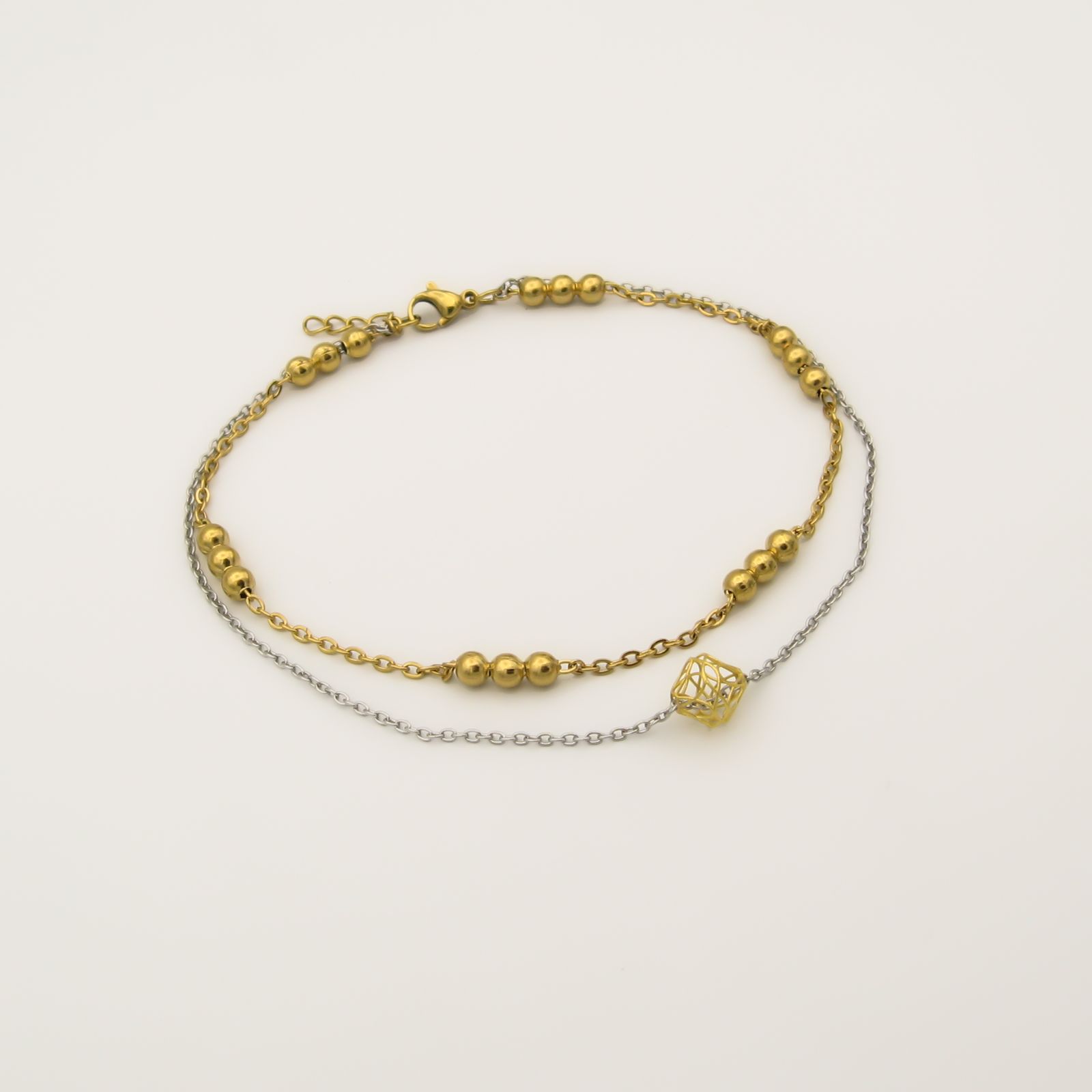 دستبند طلا 18 عیار زنانه مانچو مدل bfg235 -  - 4
