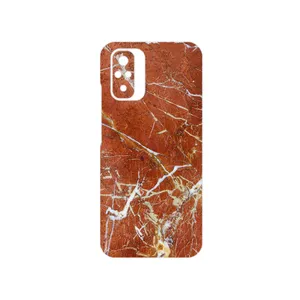 MAHOOT Red Marble Cover Sticker for Xiaomi Redmi Note 10s