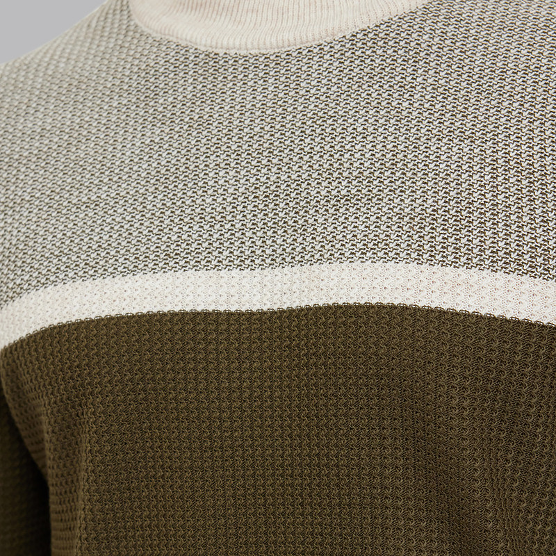 پلیور یقه گرد مردانه مدل 820055021 طرح ترندیول