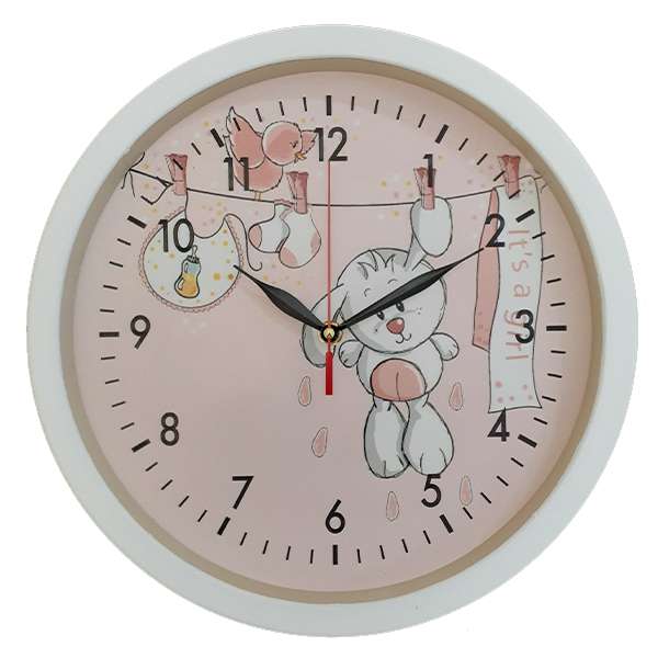 ساعت دیواری کودک مدل خرگوشی کد 04025