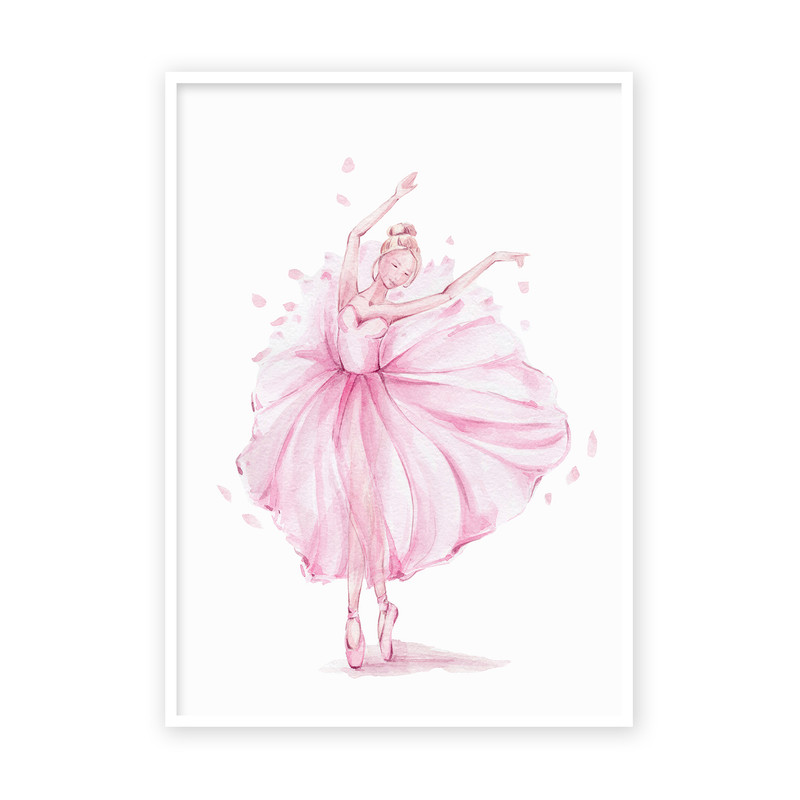 تابلو اتاق کودک طرح بالرین کد BG0030 مجموعه 3 عددی