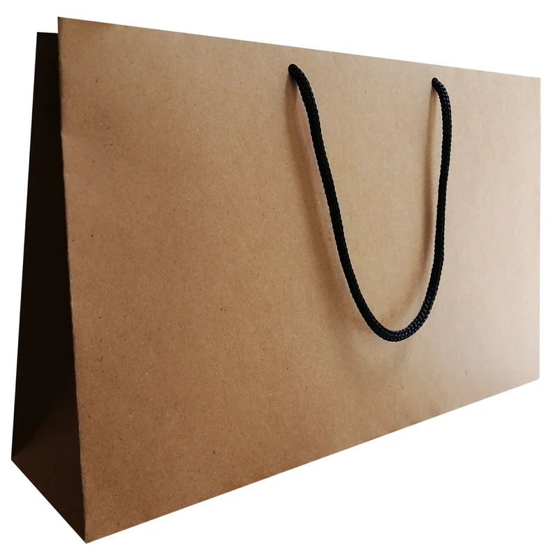 ساک هدیه مدل کرافت ساده بدون طرح بسته 10 عددی