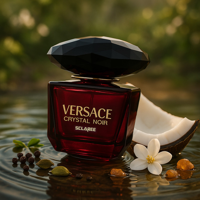 ادوپرفیوم زنانه اسکلاره مدل Versace Crystal Noir حجم 100 میلی‌لیتر