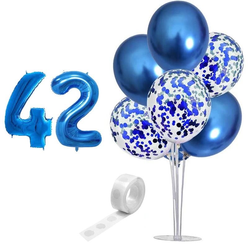  بادکنک آرایی مستر تم طرح کروم شیشه ای پولکی کد 42 بسته 11 عددی