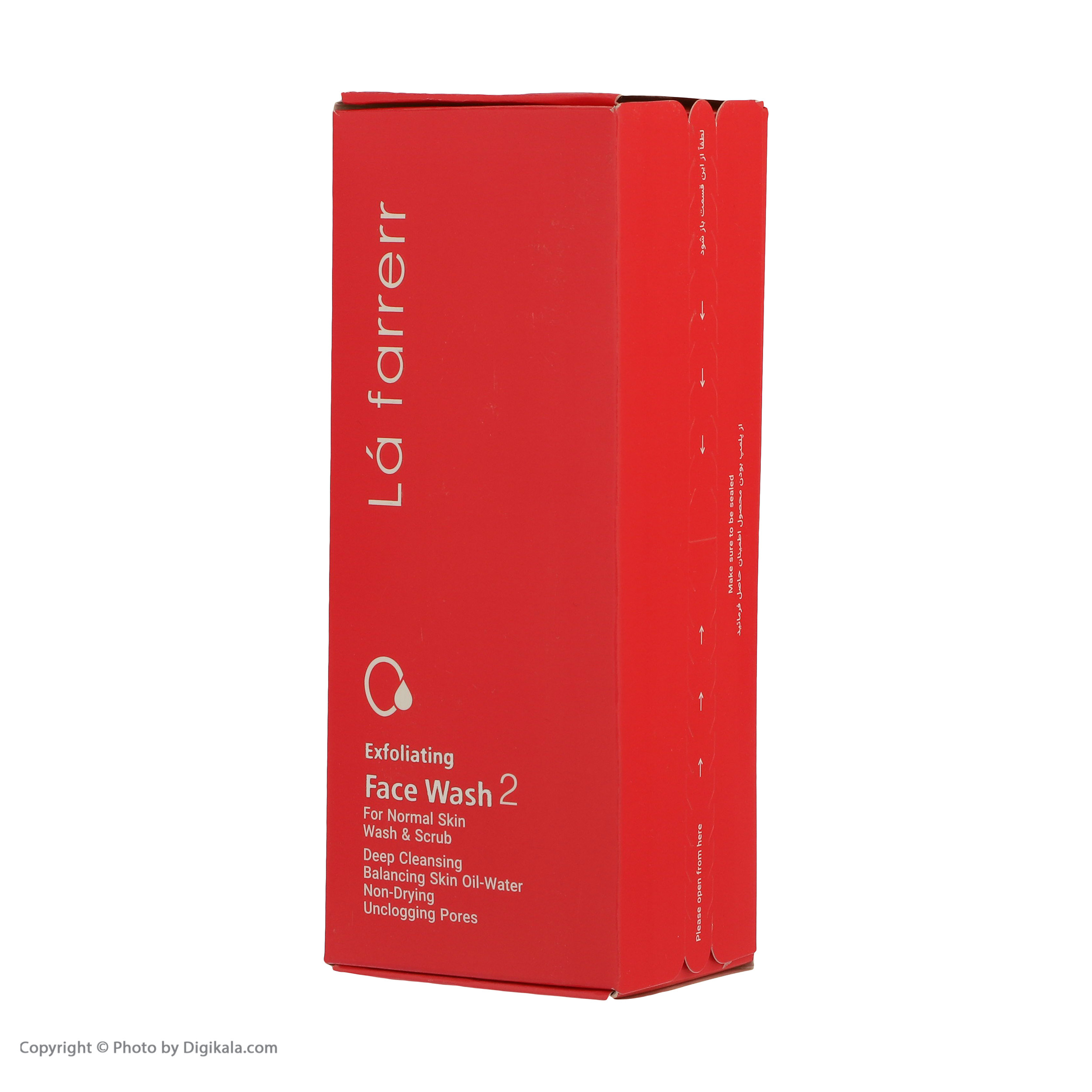 ژل شستشو و لایه بردار صورت لافارر مدل 02 مناسب پوست های معمولی حجم 150 میلی لیتر