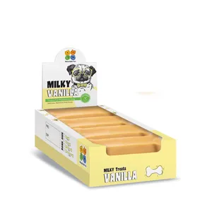 تشویقی سگ نوریش پت مدل استخوان شیری وانیلی بسته 30 عددی